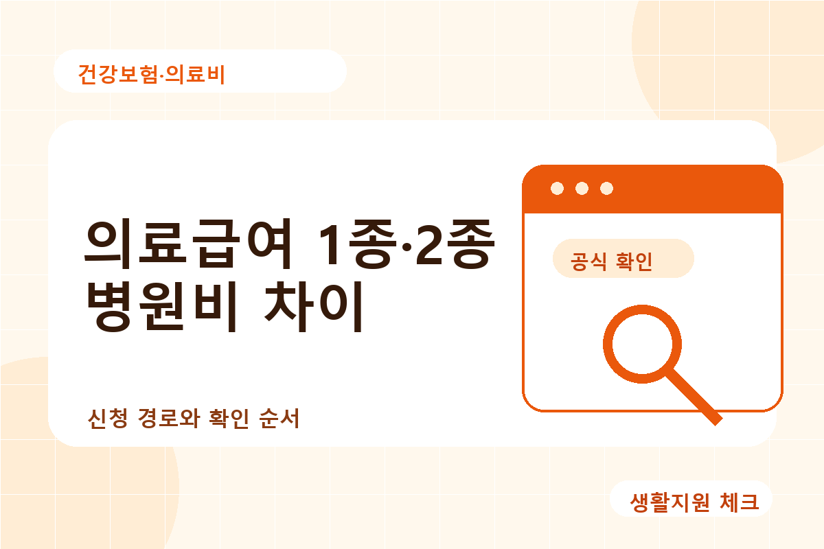 건강보험·의료비 확인 썸네일 - 생활지원 체크